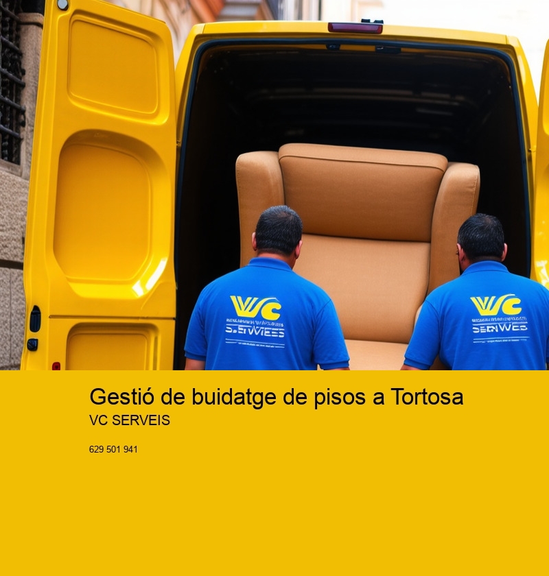 Gestió de buidatge de pisos a Tortosa