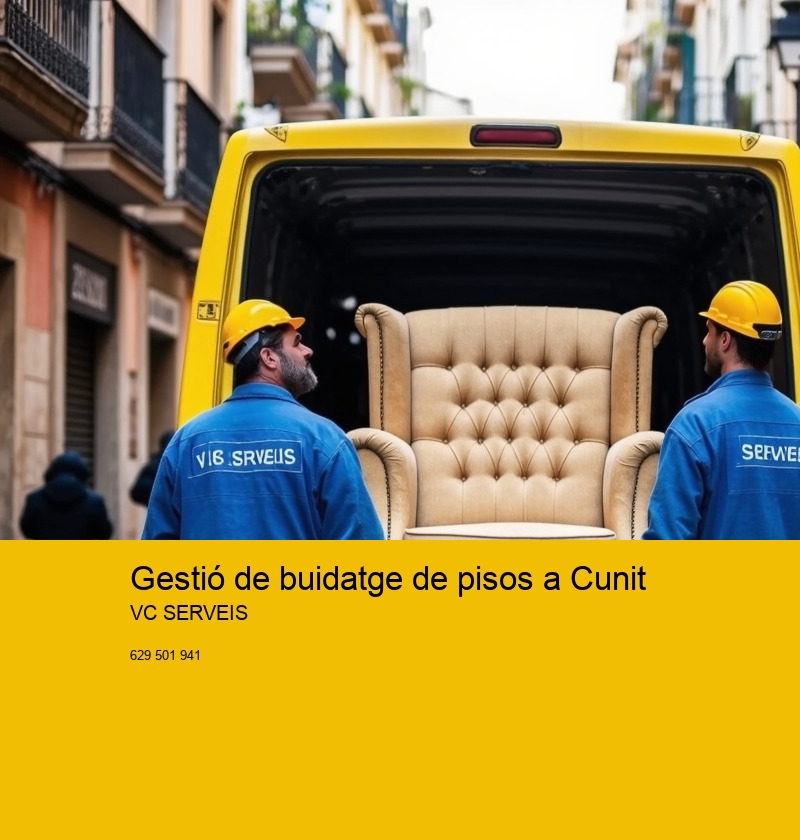 Gestió de buidatge de pisos a Cunit