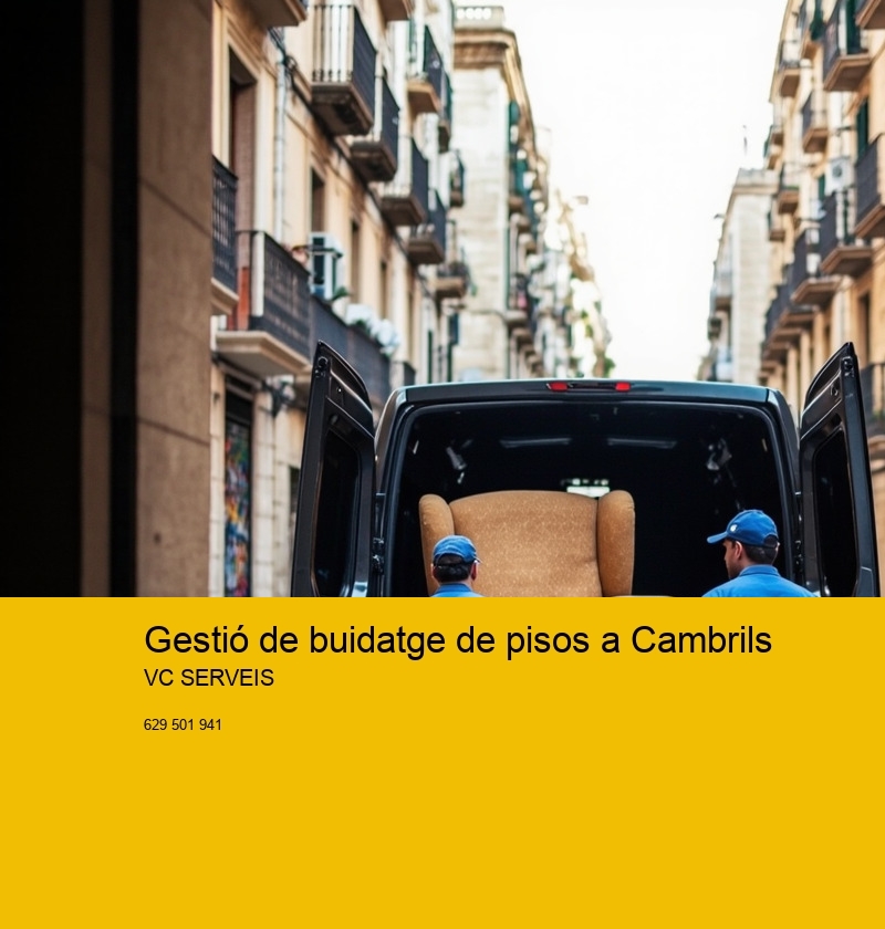 Gestió de buidatge de pisos a Cambrils