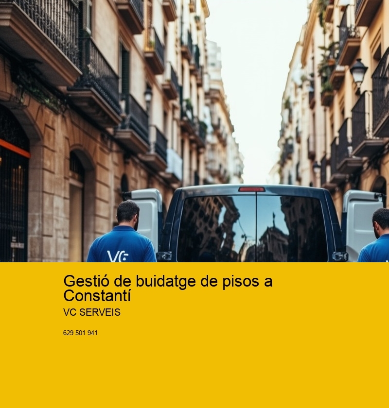 Gestió de buidatge de pisos a Constantí